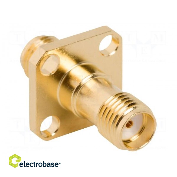 Coupler | SMA female,both sides | straight | 50Ω | PTFE | gold-plated фото 2