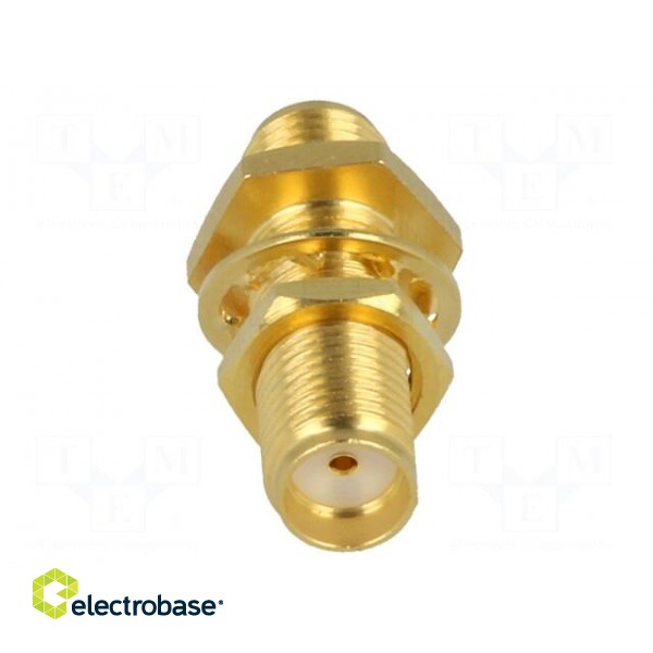 Coupler | SMA female,both sides | straight | 50Ω | PTFE | gold-plated image 5
