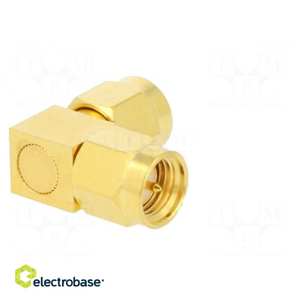 Coupler | SMA male,both sides | angled 90° | 50Ω | PTFE | gold-plated image 9