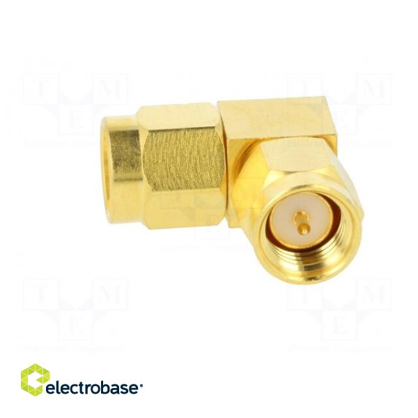 Coupler | SMA male,both sides | angled 90° | 50Ω | PTFE | gold-plated image 4