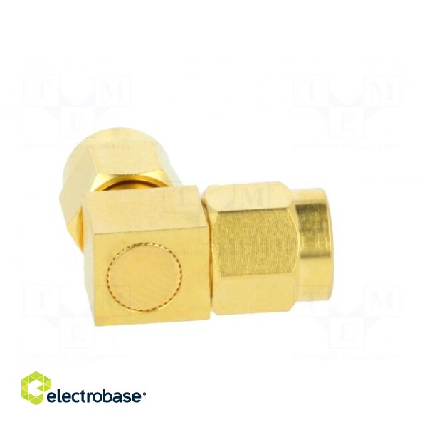 Coupler | SMA male,both sides | angled 90° | 50Ω | PTFE | gold-plated фото 8