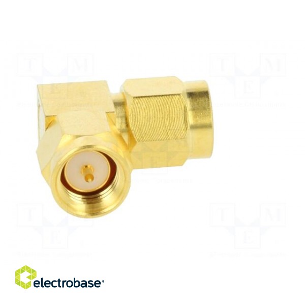 Coupler | SMA male,both sides | angled 90° | 50Ω | PTFE | gold-plated фото 10