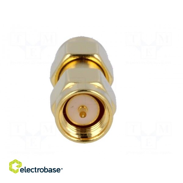 Coupler | SMA male,both sides | straight | 50Ω | teflon | gold-plated paveikslėlis 5