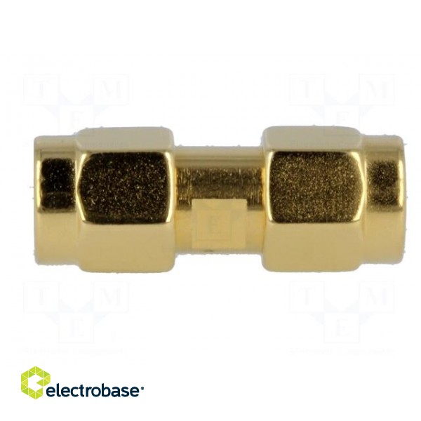 Coupler | SMA male,both sides | straight | 50Ω | teflon | gold-plated paveikslėlis 7