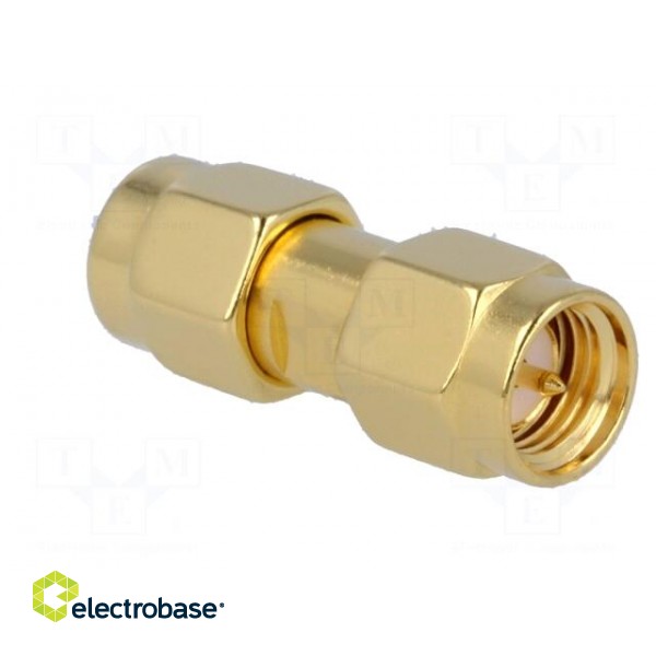 Coupler | SMA male,both sides | straight | 50Ω | teflon | gold-plated paveikslėlis 8