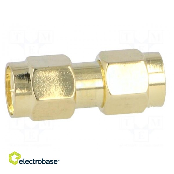 Coupler | SMA male,both sides | straight | gold-plated image 7