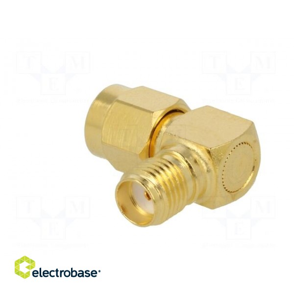 Coupler | SMA male,SMA female | angled 90° | 50Ω | teflon image 5