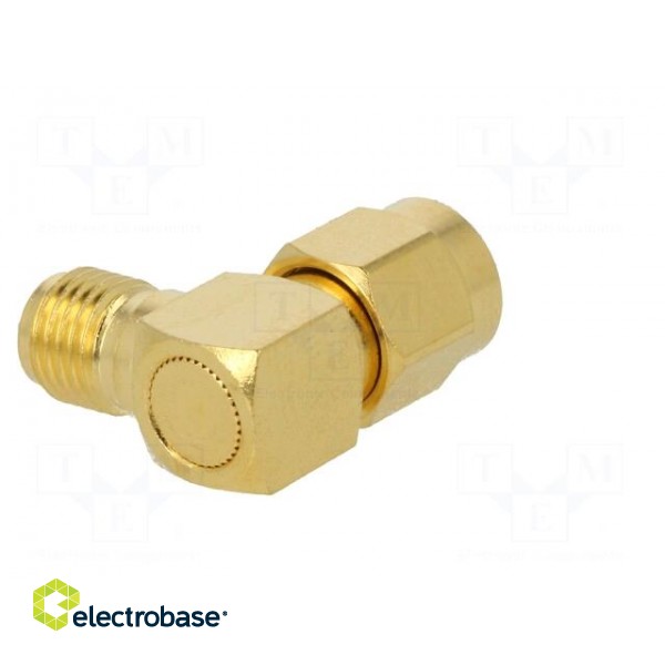 Coupler | SMA male,SMA female | angled 90° | 50Ω | teflon image 7