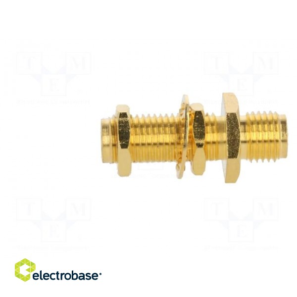 Coupler | SMA male,SMA female | reverse | straight | 50Ω | teflon image 4