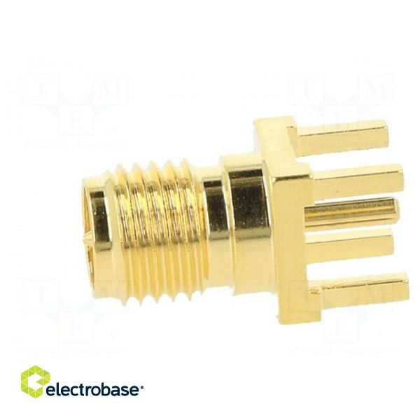 Plug | RP-SMA | male,reverse | straight | 50Ω | THT | for cable | PTFE paveikslėlis 4