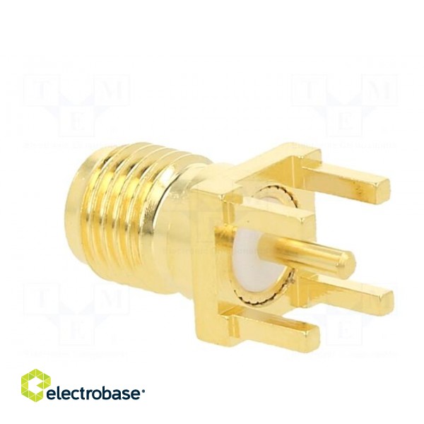 Plug | RP-SMA | male,reverse | straight | 50Ω | THT | for cable | PTFE paveikslėlis 5