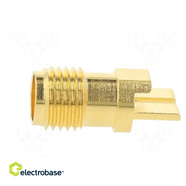 Plug | SMA | female | card edge | straight | 50Ω | SMT | for cable | PTFE paveikslėlis 4