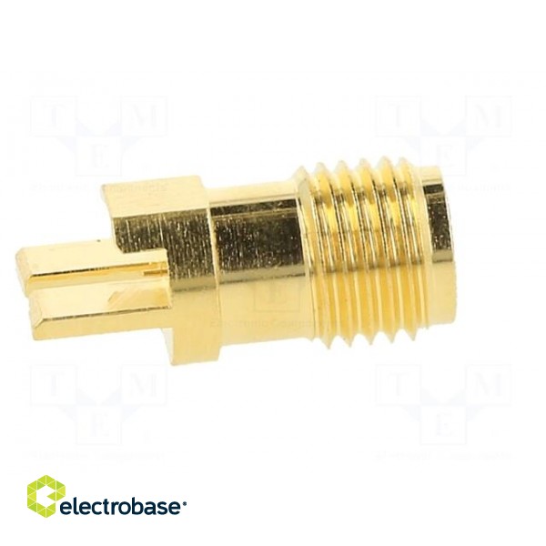 Plug | SMA | female | card edge | straight | 50Ω | SMT | for cable | PTFE paveikslėlis 8