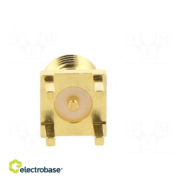 Plug | SMA | female | straight | 50Ω | SMT | for cable | PTFE | gold-plated image 6
