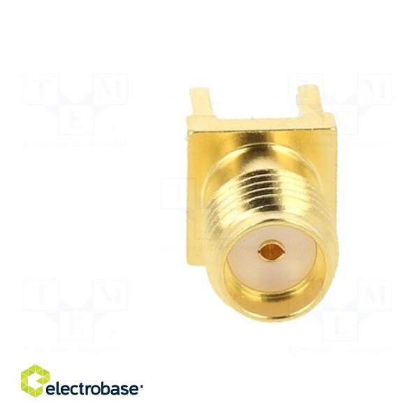 Plug | SMA | female | straight | 50Ω | SMT | for cable | PTFE | gold-plated image 10