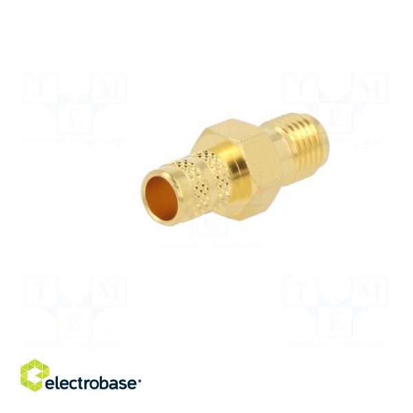 Plug | SMA | female | straight | 50Ω | soldering,crimped | for cable image 3