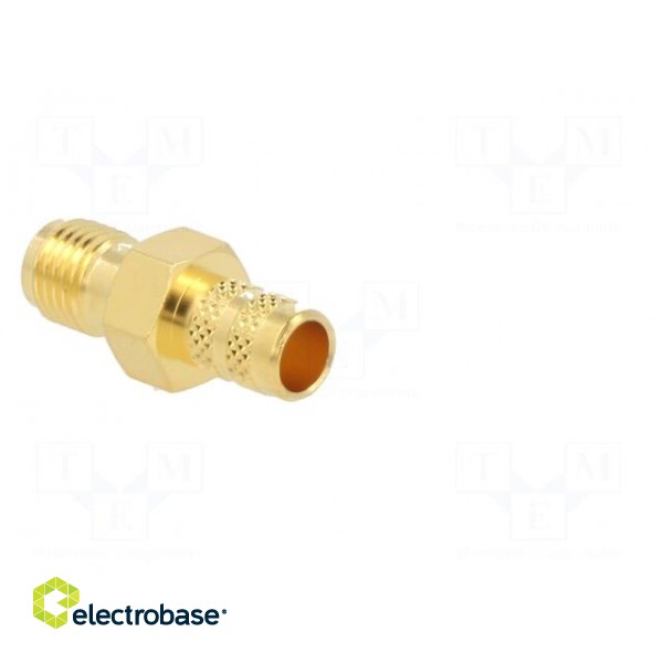 Plug | SMA | female | straight | 50Ω | soldering,crimped | for cable paveikslėlis 9