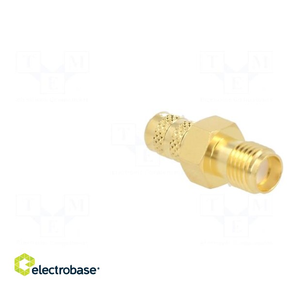 Plug | SMA | female | straight | 50Ω | soldering,crimped | for cable paveikslėlis 5
