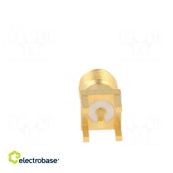 Plug | SMA | female | straight | 50Ω | THT | for cable | PTFE | gold-plated фото 6