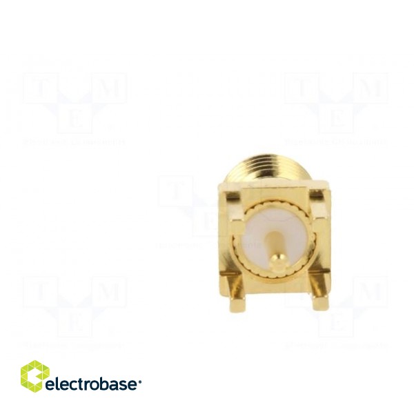 Plug | SMA | female | straight | 50Ω | THT | for cable | PTFE | gold-plated image 6