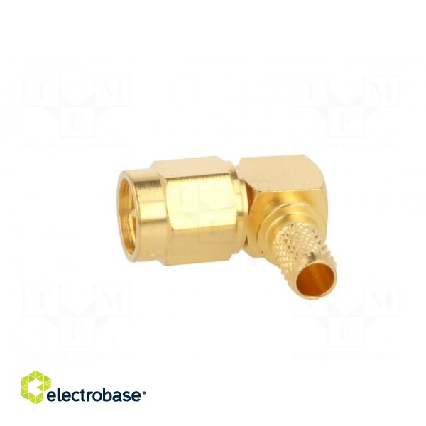 Plug | SMA | male | angled 90° | 50Ω | B9907,KX15,RG58C/U | for cable image 3