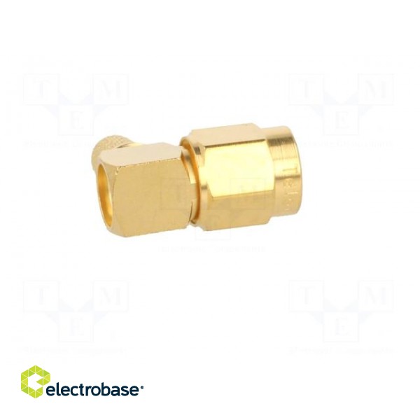Plug | SMA | male | angled 90° | 50Ω | B9907,KX15,RG58C/U | for cable image 7