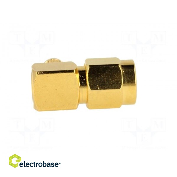 Plug | SMA | male | angled 90° | 50Ω | crimped | for cable | teflon image 7