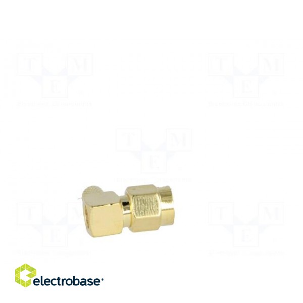 Plug | SMA | male | angled 90° | RG58 | crimped | for cable | gold-plated фото 7