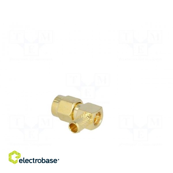 Plug | SMA | male | angled 90° | RG58 | crimped | for cable | gold-plated image 4