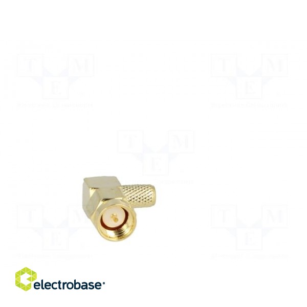 Plug | SMA | male | angled 90° | RG58 | crimped | for cable | gold-plated image 9