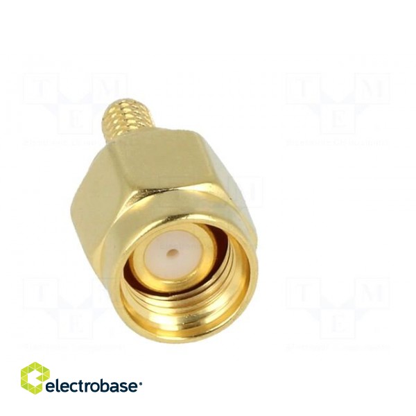 Plug | SMA | male | straight | 50Ω | crimped | for cable | PTFE image 9