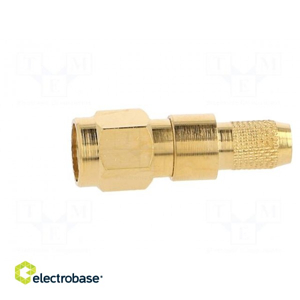 Plug | SMA | male | straight | 50Ω | H155 | crimped | for cable | PTFE image 3
