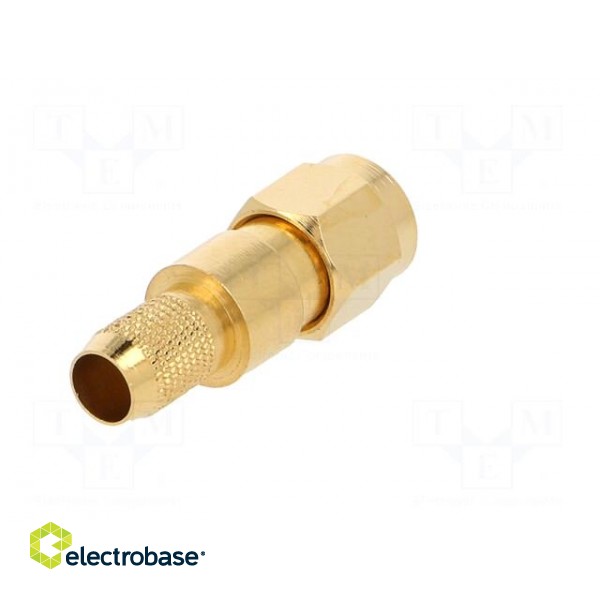 Plug | SMA | male | straight | 50Ω | H155 | crimped | for cable | PTFE image 6