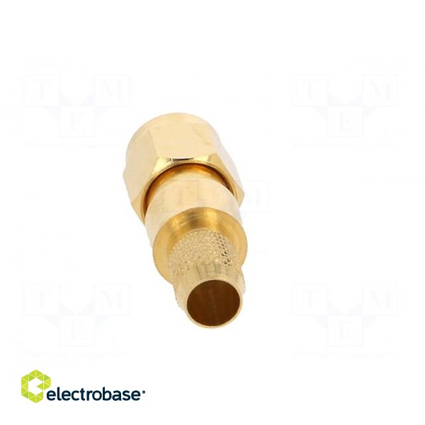 Plug | SMA | male | straight | 50Ω | H155 | crimped | for cable | PTFE image 5