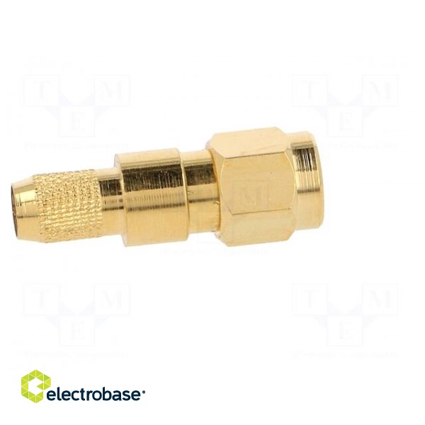 Plug | SMA | male | straight | 50Ω | H155 | crimped | for cable | PTFE image 7