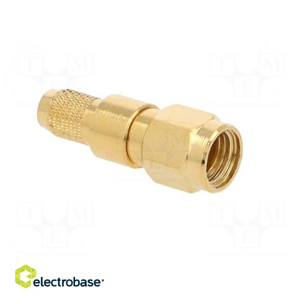 Plug | SMA | male | straight | 50Ω | H155 | crimped | for cable | PTFE image 8