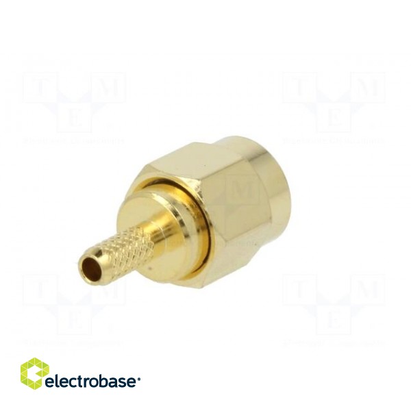 Plug | SMA | male | straight | 50Ω | soldering,crimped | for cable | PTFE image 7