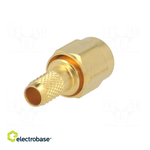 Plug | SMA | male | straight | 50Ω | RG142,RG223 | soldering,crimped image 6