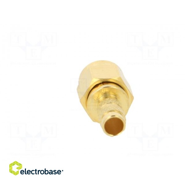 Plug | SMA | male | straight | 50Ω | soldering,crimped | for cable | PTFE image 5