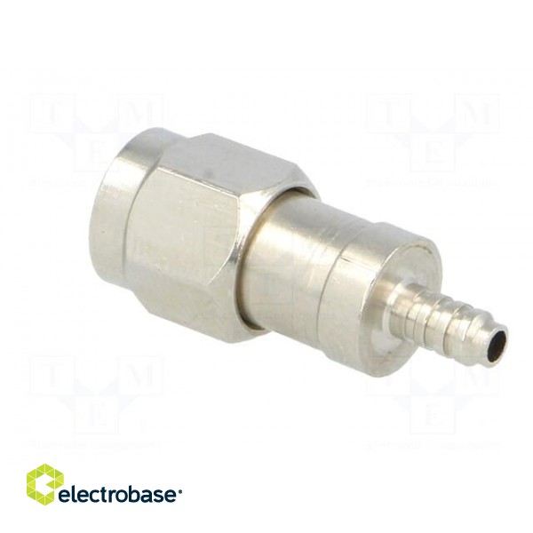 Plug | SMA | male | straight | 50Ω | RG316 | crimped | for cable | PTFE image 4