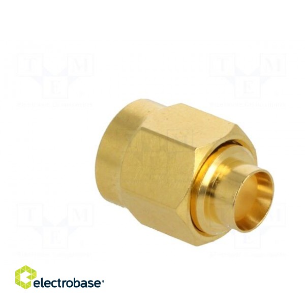 Plug | SMA | male | straight | 50Ω | soldering | for cable | PTFE image 5