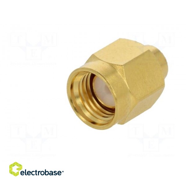 Plug | SMA | male | straight | 50Ω | soldering | for cable | PTFE image 3