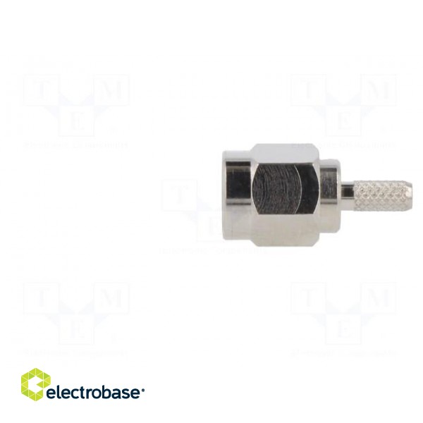 Plug | SMA | male | straight | 50Ω | soldering,crimped | for cable | PTFE image 4