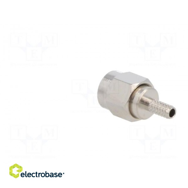 Plug | SMA | male | straight | 50Ω | soldering,crimped | for cable | PTFE paveikslėlis 5