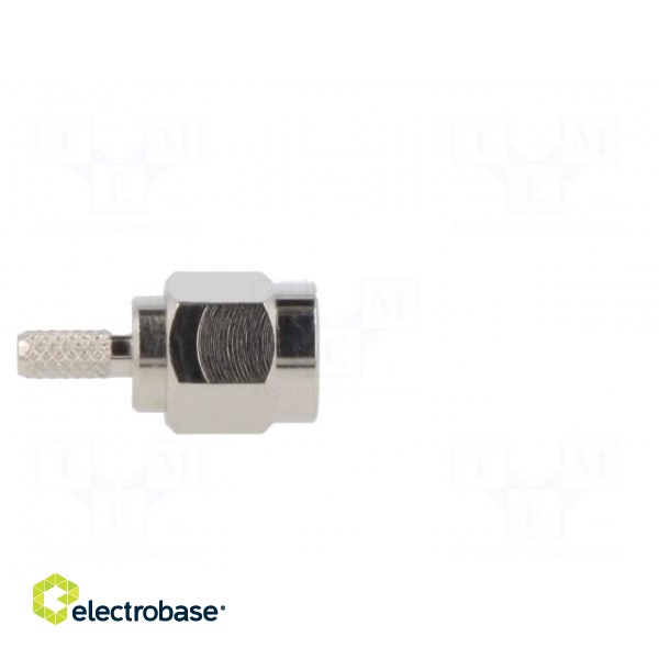 Plug | SMA | male | straight | 50Ω | soldering,crimped | for cable | PTFE paveikslėlis 8