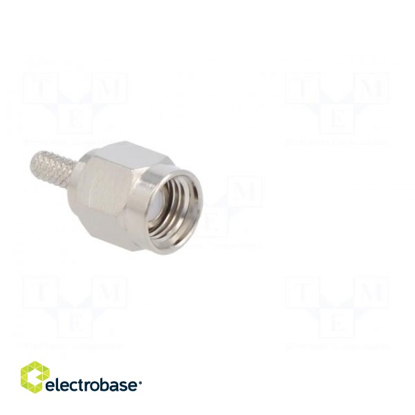 Plug | SMA | male | straight | 50Ω | soldering,crimped | for cable | PTFE paveikslėlis 9