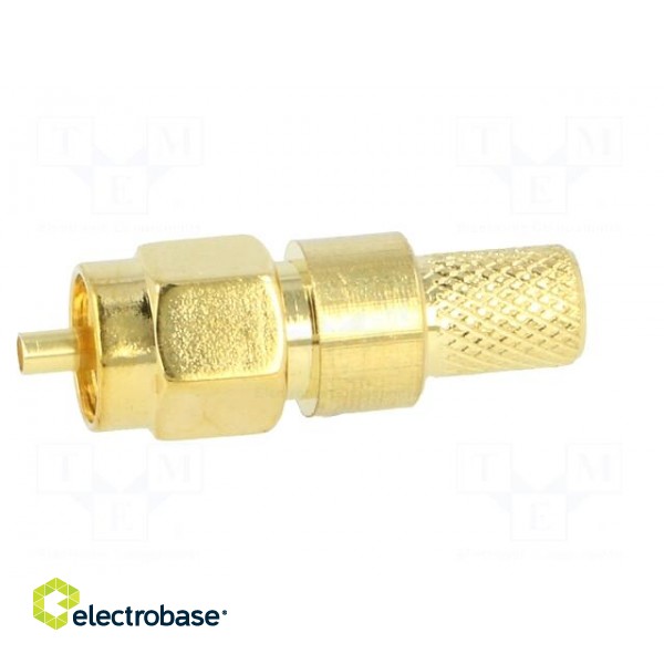 Plug | SMA | male | straight | H155 | crimped | for cable | gold-plated image 3