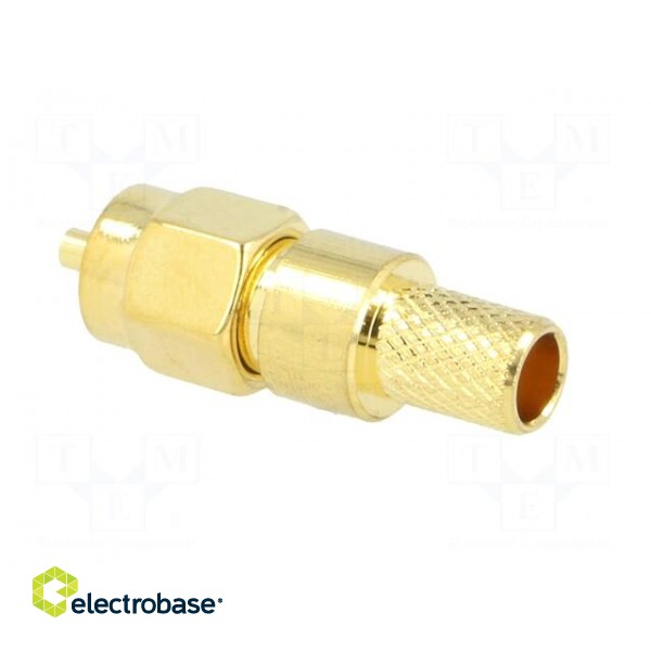 Plug | SMA | male | straight | H155 | crimped | for cable | gold-plated image 4