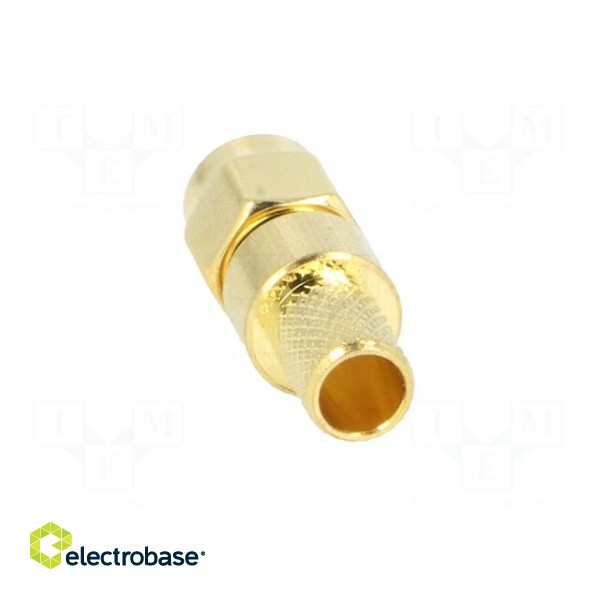 Plug | SMA | male | straight | H155 | crimped | for cable | gold-plated image 5