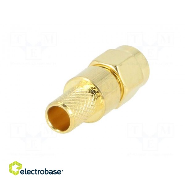 Plug | SMA | male | straight | H155 | crimped | for cable | gold-plated image 6